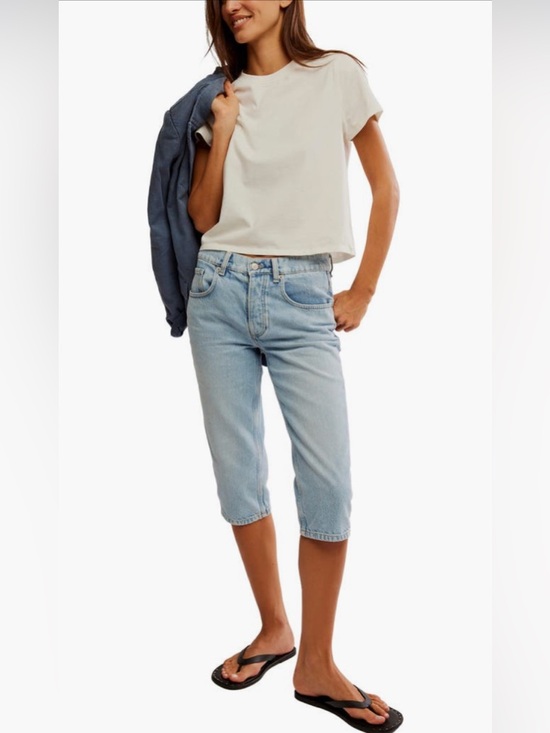 Free People Denim - Free People Sun City High Waist Capri Jeans